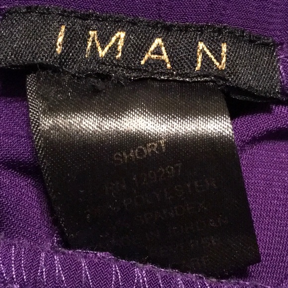 EUC,IMAN,PALAZZO PANT,EGGPLANT PURPLE,2X SHORT29”inseamFLAT FRONT,GATHERED WAIST - Picture 6 of 7